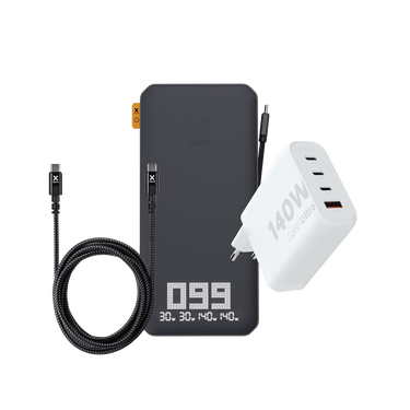 Xtorm XB403 + USB-C PD 240W Kabel + Snellader 140W